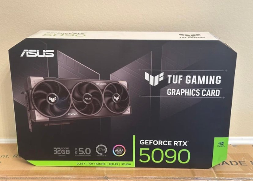 NEW ASUS GEFORCE RTX 5090 TUF GAMING OC EDITION GRAPHICS CARD.
